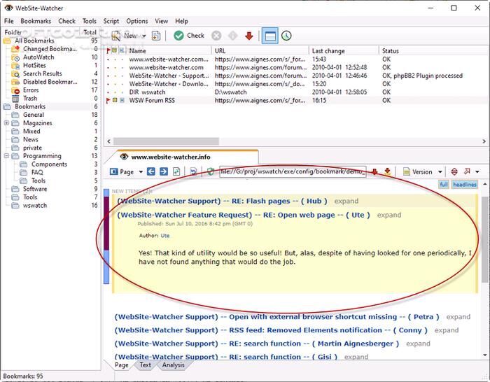دانلود WebSite-Watcher 25.6 + Business Edition - دانلود نظارت بر تغییرات سایت - سافت گذر