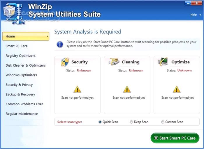دانلود WinZip System Utilities Suite 4.0.3.4 - دانلود بهینه سازی و افزایش سرعت کامپیوتر - سافت گذر