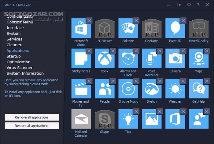 دانلود Win 10 Tweaker 20.2 - دانلود بهینه‌سازی ویندوز - سافت گذر