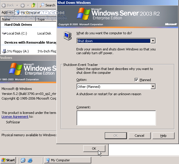 دانلود Windows Server 2003 R2 Enterprise SP2 Vol x86 - دانلود ویندوز سرور 2003 ویرایش R2 یکپارچه شده با SP2 بدون نیاز به فعال سازی (نسخه 32 بیتی) - سافت گذر