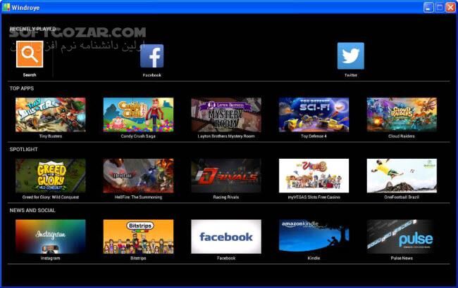 دانلود Windroye 2.8.2a - دانلود نرم افزار اجرای برنامه های اندروید در ویندوز - سافت گذر