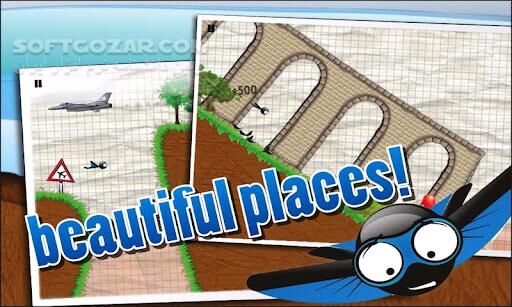 دانلود Wingsuit Stickman 2.9 for Android - دانلود بازی مردک پرنده برای اندروید - سافت گذر