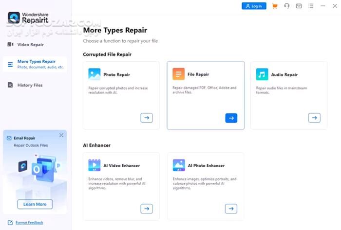 دانلود Wondershare Repairit 6.5.18.9 / macOS - دانلود تعمیر انواع فایل‌های ویدئویی و صوتی آسیب دیده - سافت گذر