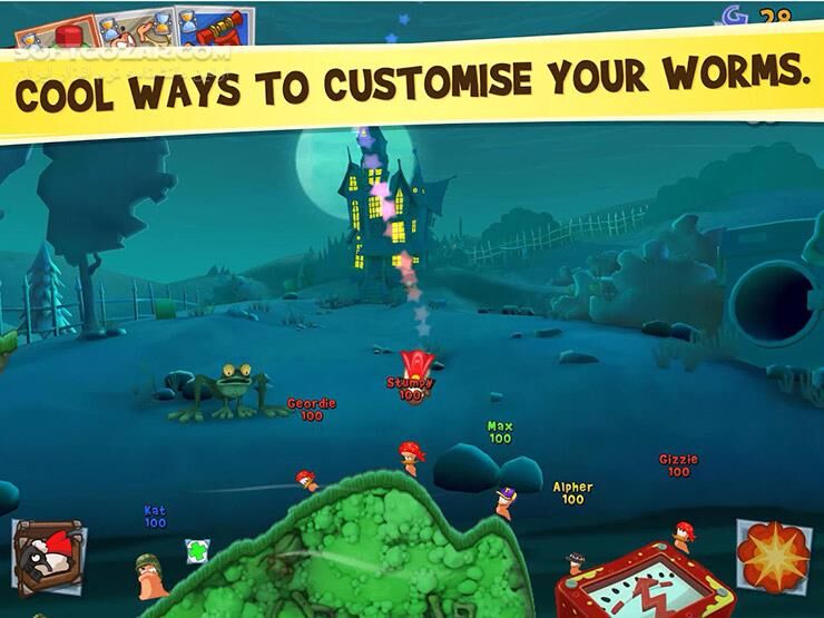 دانلود Worms 3 v2.06 / 4 v 1.0.432182182 Android +2.3 - دانلود بازی معروف و محبوب کرم ها نسخه 3 برای اندروید - سافت گذر