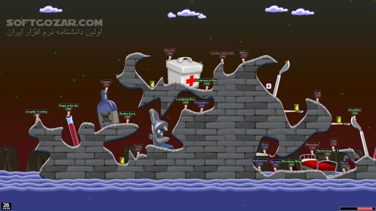 دانلود Worms World Party Remastered - دانلود بازی کرم‌ها مهمانی جهانی | نسخه‌ی بازسازی‌شده - سافت گذر