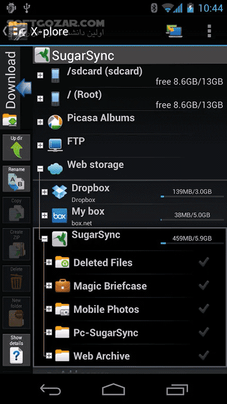 دانلود X-plore File Manager 4.44.20 For Android +5.0 - دانلود فایل منیجر اکسپلور برای اندروید - سافت گذر