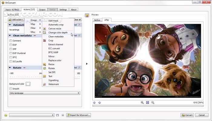 دانلود XnConvert 1.106.0 - دانلود ویرایش عکس - سافت گذر