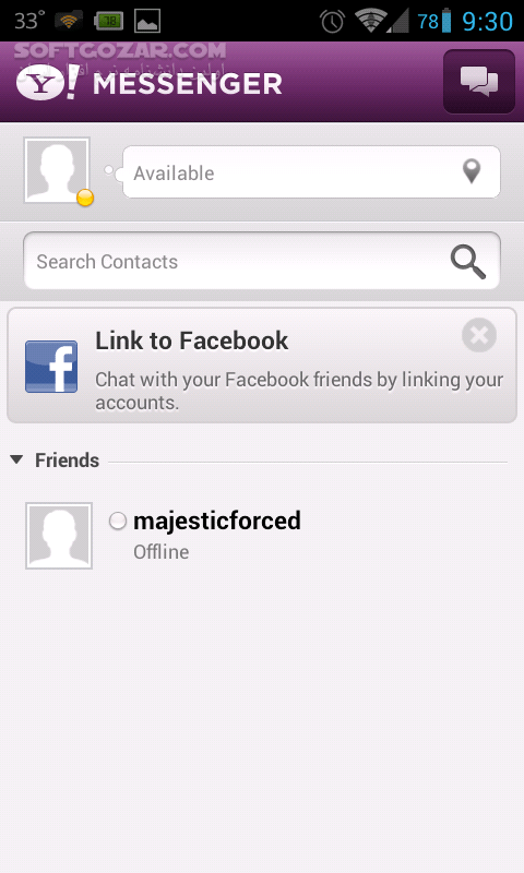 دانلود Yahoo Messenger 2.11.0 for Android +4.1 - دانلود یاهو مسنجر برای اندروید - سافت گذر