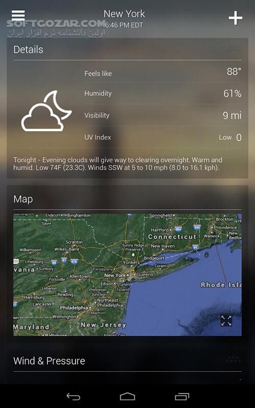 دانلود Yahoo Weather 1.48.0 for Android +4.2 - دانلود وضعیت آب و هوا یاهو برای اندروید - سافت گذر