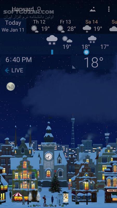 دانلود YoWindow Weather 2.54.0 Final For Android +6.0 - دانلود پیش بینی آب و هوای یو ویندو برای اندروید - سافت گذر