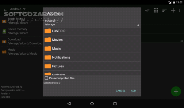 دانلود ZArchiver Pro 1.0.10 for Android +4.0 - دانلود برنامه قدرتمند مدیریت فایل‌های فشرده برای اندروید - سافت گذر