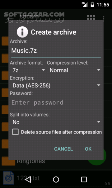 دانلود ZArchiver Pro 1.0.10 for Android +4.0 - دانلود برنامه قدرتمند مدیریت فایل‌های فشرده برای اندروید - سافت گذر