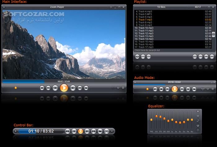 دانلود Zoom Player MAX 21.5.1.2151 - دانلود پخش کننده فایل های صوتی و تصویری - سافت گذر