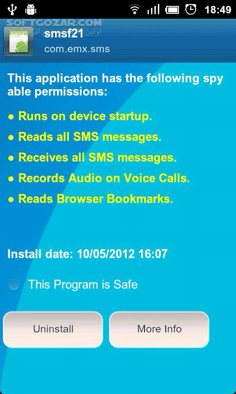 دانلود Anti Spy Mobile PRO 1.9.10.49 for Android +2.0 - دانلود نرم افزار ضد جاسوسی برای اندروید - سافت گذر