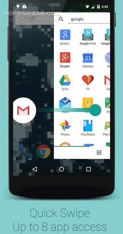 دانلود App Swap 1.2.0.610 for Android +4.1 - دانلود میانبر برنامه و تماس برای اندروید - سافت گذر