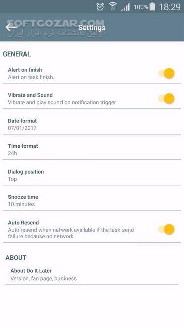 دانلود Do It Later 4.4.2 for Android +4.4 - دانلود بعدا انجام بده برای اندروید - سافت گذر