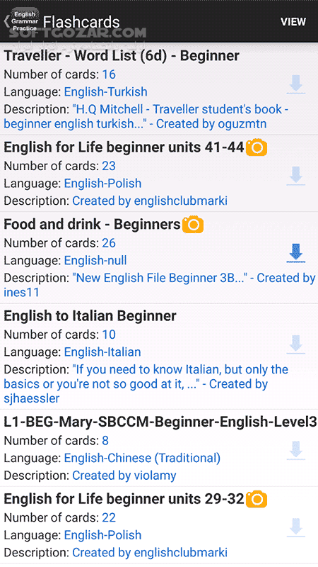 دانلود English Grammar Practice 6.01 for Android +2.3 - دانلود تمرین گرامر برای اندروید - سافت گذر