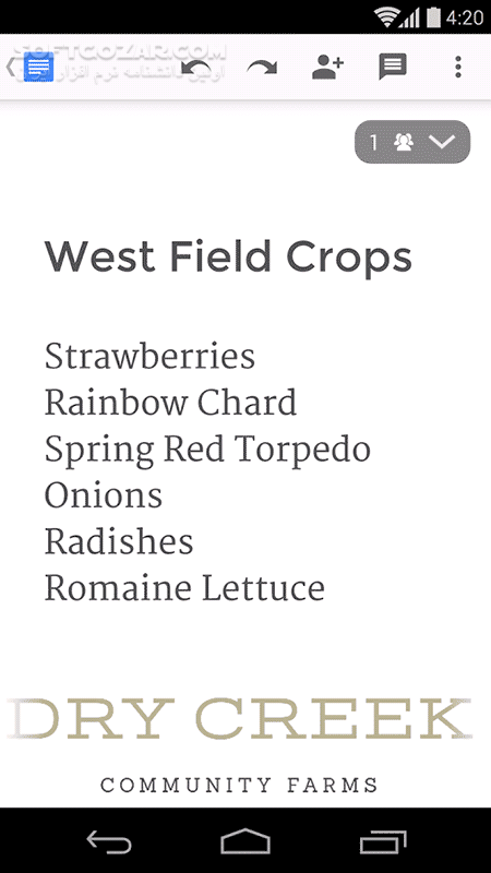 دانلود Google Docs 1.25.471.00.90 For Android +7.0 - دانلود نرم افزار ورد گوگل برای اندروید - سافت گذر