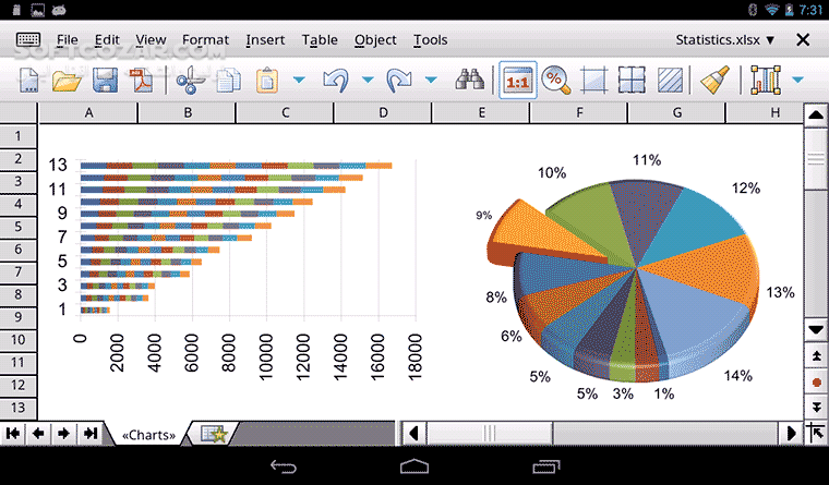 دانلود Office HD - PlanMaker FULL 2016.767.0623 for Android +4.0 - دانلود اکسل قدرتمند برای تبلت ها برای اندروید - سافت گذر