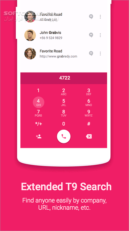دانلود Ready Contacts + Dialer Pro 2.1.0 for Android +4.0 - دانلود شماره گیر و دفترچه تلفن متفاوت برای اندروید - سافت گذر