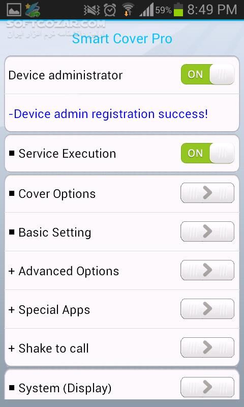 دانلود Smart Cover Pro 1.6.5 for Android +2.2 - دانلود کاور هوشمند اندروید برای اندروید - سافت گذر
