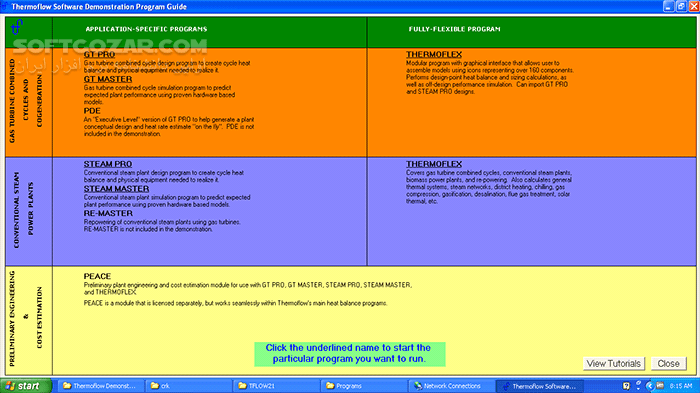 دانلود Thermoflow 18 + 19 VMware + 21.0 - دانلود شبیه سازی سیستم های نیروگاهی و حرارتی - سافت گذر