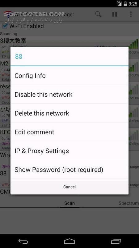 دانلود WiFi Connection Manager 1.6.5.7 For Android +2.3.3 - دانلود مدیریت وای فای برای اندروید - سافت گذر