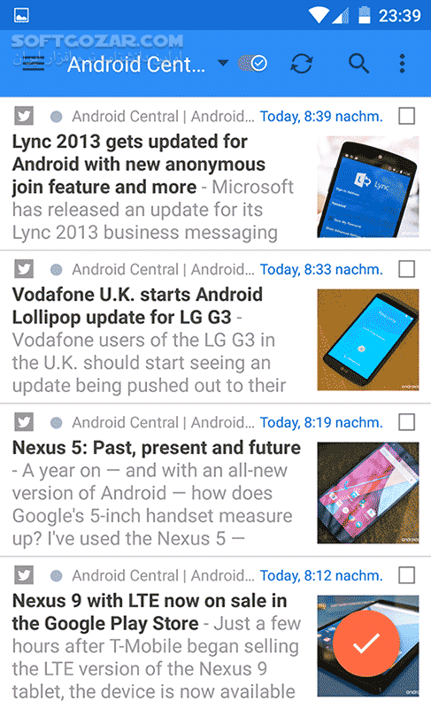 دانلود gReader Pro (Google Reader) 5.2.0_410 for Android +4.0 - دانلود فید خوان گوگل برای اندروید - سافت گذر
