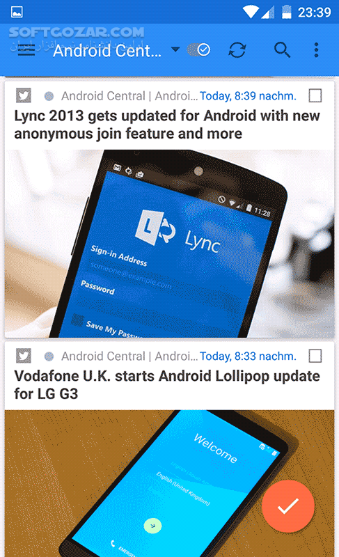 دانلود gReader Pro (Google Reader) 5.2.0_410 for Android +4.0 - دانلود فید خوان گوگل برای اندروید - سافت گذر