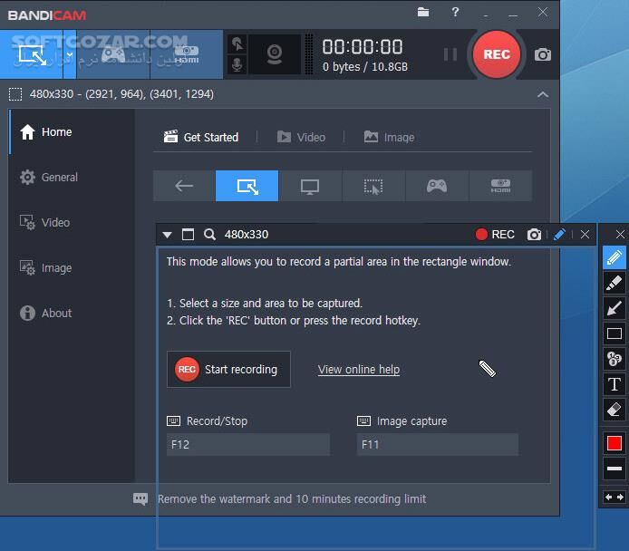 دانلود Bandicam 8.2.2.2531 - دانلود بندی کم - سافت گذر