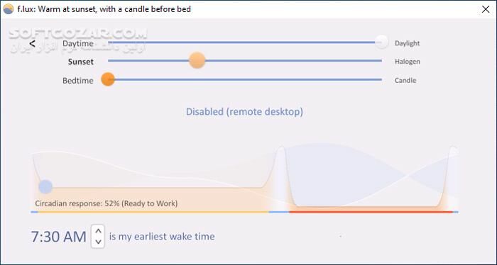 دانلود f.lux 4.140 - دانلود تنظیم نور مانیتور - سافت گذر
