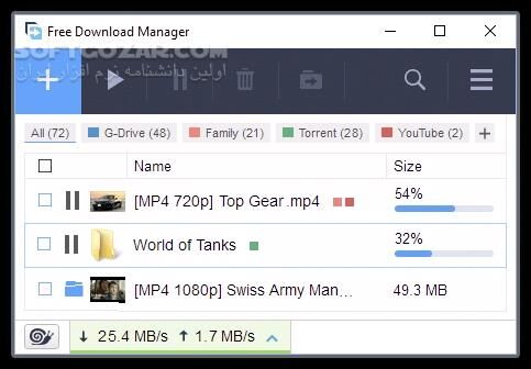 دانلود Free Download Manager 6.31.0.6549 Win/Mac/Linux + Portable - دانلود دانلود منیجر فری - سافت گذر