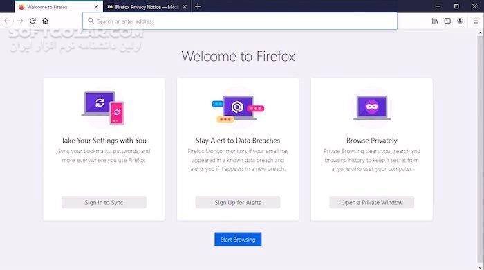 دانلود Mozilla Firefox 145.0.2 Win/Mac/Linux + Farsi - دانلود فایرفاکس مرورگر اینترنتی - سافت گذر