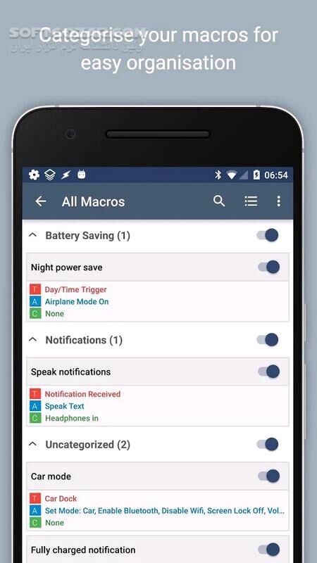 دانلود MacroDroid – Device Automation Pro 5.58.10 For Android +5.0 - دانلود ماکرودروید برای اندروید - سافت گذر