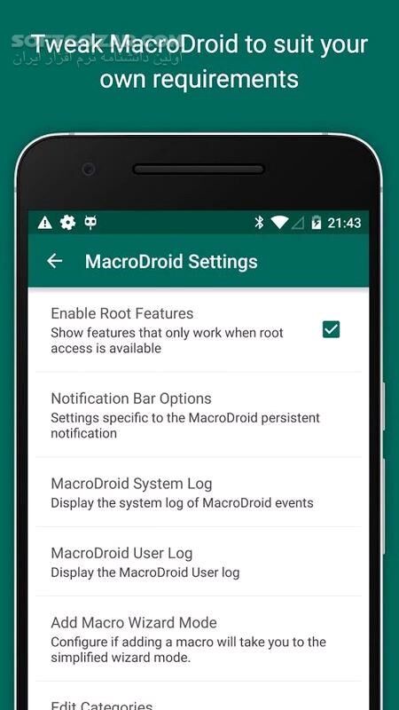 دانلود MacroDroid – Device Automation Pro 5.58.10 For Android +5.0 - دانلود ماکرودروید برای اندروید - سافت گذر
