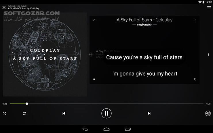 دانلود Musixmatch music & lyrics 7.9.3 for Android +4.0 - دانلود برنامه نمایش لیریک موسیقی برای اندروید - سافت گذر