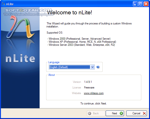 دانلود nLite 1.4.9.3 - دانلود بهترین برنامه برای ساخت سی دی ویندوز سفارشی - سافت گذر