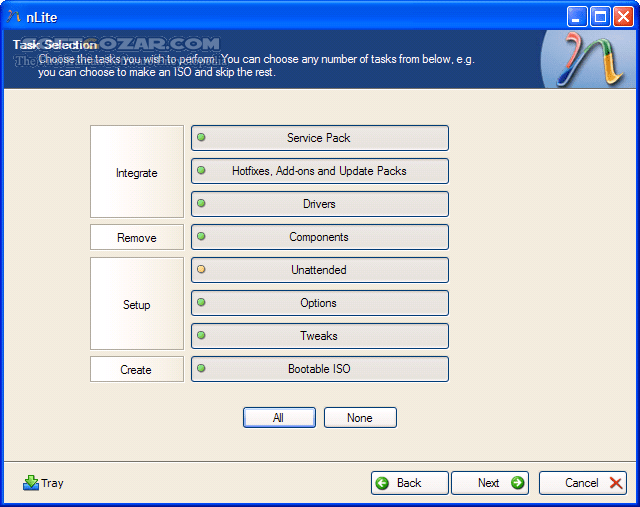 دانلود nLite 1.4.9.3 - دانلود بهترین برنامه برای ساخت سی دی ویندوز سفارشی - سافت گذر