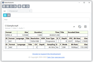 دانلود BetterMediaInfo 0.6.0